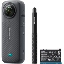 Kamera sportowa INSTA360 X4 ACTION BUNDLE, filmy 360° w rozdzielczości 8K/30 FPS, Wi-Fi, Bluetooth