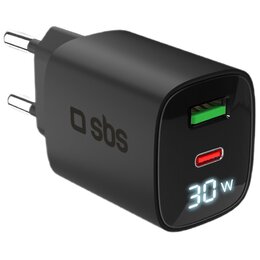 Ładowarka sieciowa SBS GAN 30W Czarny