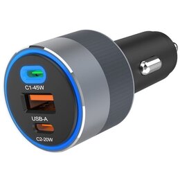 Ładowarka samochodowa FORCELLF-Energy 65W Szary