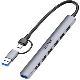 Hub UNITEK uHUB S7 7w1 USB Typu C, Pasywny