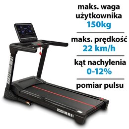 Bieżnia elektryczna HERTZ FITNESS Run Master 8.0 2570W 22km/h