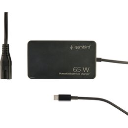 Zasilacz do laptopa GEMBIRD NPA-AC-PDQC65-01 65W
