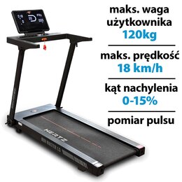 Bieżnia elektryczna HERTZ FITNESS Run Master 1.5 1840W 18 km/h