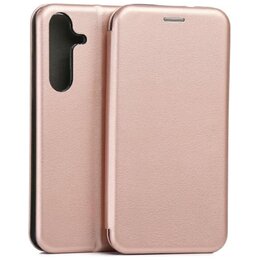 Etui BELINE Book Magnetic do Samsung Galaxy S25+ Różowo-złoty