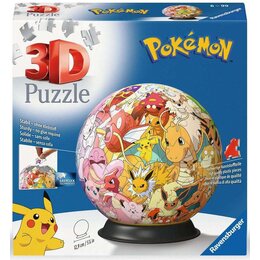 Puzzle 3D RAVENSBURGER Kula Pokémon Postacie 11595 (72 elementy)