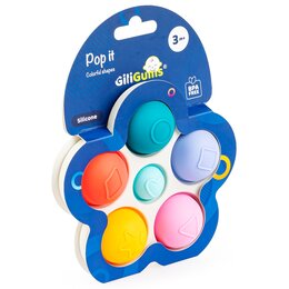 Gryzak GILIGUMS Kolorowe kształty Pop It GG30046