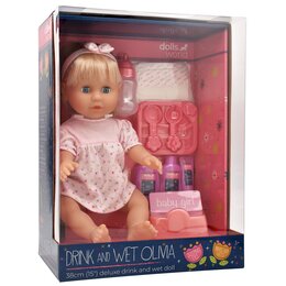 Lalka DOLLS WORLD Pijąca i sikająca Olivia 016-78402