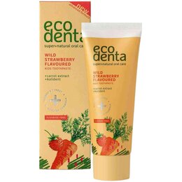 Pasta do zębów ECODENTA Poziomkowa dla dzieci 3+ 75 ml