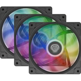 Wentylator GENESIS Oxal 120 ARGB Czarny 3 szt.