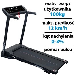 Bieżnia elektryczna HERTZ Dyno One 919W 12km/h
