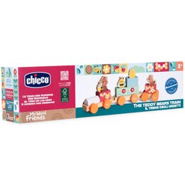 Zabawka CHICCO My Wood Friends Drewniany Niedźwiadkowy Pociąg 00012197000000