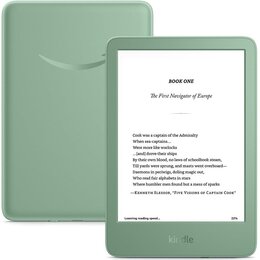 Czytnik e-booków AMAZON Kindle 6", Podświetlany ekran, Wi-Fi, Bez reklam Zielony