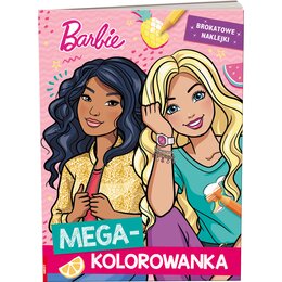 Kolorowanka Barbie Megakolorowanka z naklejkami (miękka okładka)