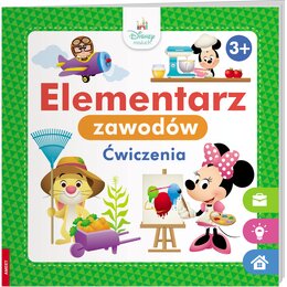 Książka z zadaniami Disney maluch Elementarz zawodów (miękka okładka)