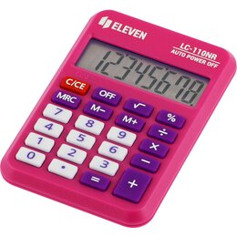 Kalkulator ELEVEN LC-110NR-PK Zasilanie bateryjne, 3 pamięci