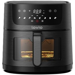 Air Fryer Frytkownica beztłuszczowa LOVIO HOME PureFry XL LVAF002BK (Wi-Fi) z okienkiem do obserwacji postępów gotowania