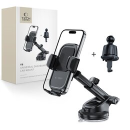 Uchwyt na telefon TECH-PROTECT V8 Universal Dashboard & Vent Czarny