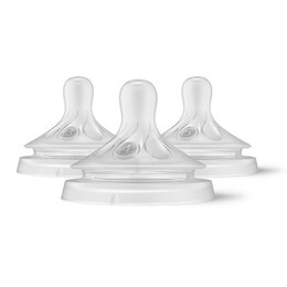 Smoczek PHILIPS Avent Natural SCY960/03 Przezroczysty 1 m+ 3 m+ 6 m+ (3 sztuki)