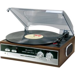 Gramofon SOUNDMASTER PL186H Brązowy
