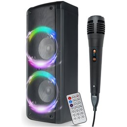 Power Audio V-TONE Before Bluetooth, Dwa wejścia mikrofonowe, Radio FM, Mikrofon w zestawie, Pilot