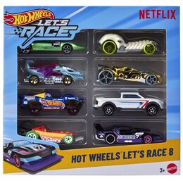 Zestaw pojazdów Hot Wheels Let's Race Na start JGK18 (8 szt.)
