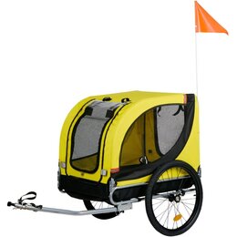 Przyczepka rowerowa DUNLOP 572222 dla Zwierząt Czarno-żółty