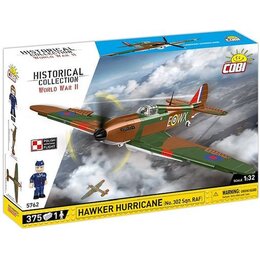 Klocki plastikowe COBI Historical Collection World War II Hawker Hurricane No.302 Sgn. RAF COBI-5762