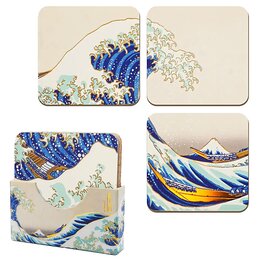 Podkładka pod szklankę THE NOBLE COLLECTION The Great Wave Of Kanagawa (4 szt.)