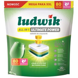 Tabletki do zmywarek LUDWIK All In One Ultimate Power Grapefruit  - 80 szt.