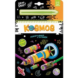 Zdrapywanka z rysikiem Drap Drap! Kosmos (twarda okładka)