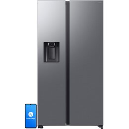 Lodówka SAMSUNG RS70F65KETEO AI Side by Side No Frost 178.4cm Stal szczotkowana Podajnik wody Kostkarka