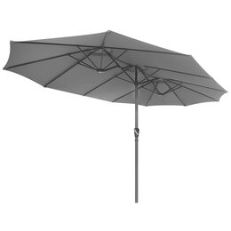 Parasol ogrodowy SASKA GARDEN 1065076 Szary