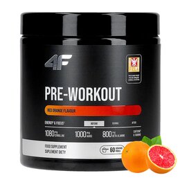 Przedtreningówka 4F Pre-Workout Czerwona pomarańcza (360 g)