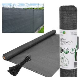 Siatka SASKA GARDEN 1.5 x 25 m Ciemnoszary