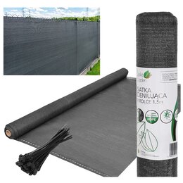 Siatka SASKA GARDEN 110G/M2 1.5 x 10 m Ciemnoszary