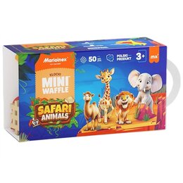 Klocki elastyczne MARIOINEX Mini Waffle Animals Safari 907092