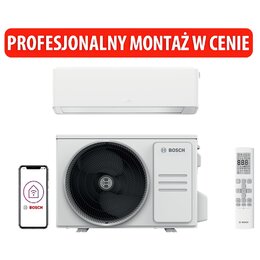 Klimatyzator Split, Pompa ciepła powietrze - powietrze BOSCH Climate CL7000I 26 E z usługą montażu