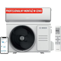 Klimatyzator Split, Pompa ciepła powietrze - powietrze BOSCH Climate CL7000i-Set 53 ES z usługą montażu