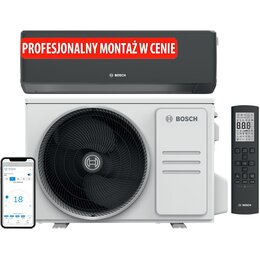 Klimatyzator Split, Pompa ciepła powietrze - powietrze BOSCH Climate CL7000i-Set 53 EB z usługą montażu