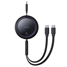 Kabel USB-C - 2 x USB-C BASEUS Bright Mirror 100W 1 m Czarny