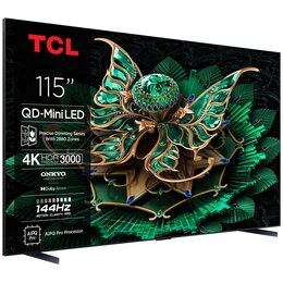 Telewizor TCL 115C7K 115" QD-Mini LED 4K 144Hz Google TV Dolby Vision IQ Dolby Atmos HDMI 2.1