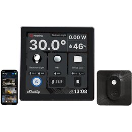 Panel zdalnego sterowania SHELLY SAWD1 + Czujnik SBHT-003C Wi-Fi/Bluetooth Czarny