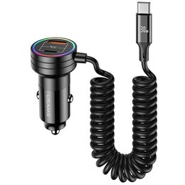 Ładowarka samochodowa USAMS C33 60W Fast Charge Czarny
