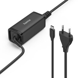 Zasilacz do laptopa HAMA USB-C PD 5-20V/65W Czarny