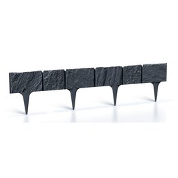 Obrzeże ogrodowe PROSPERPLAST Garden Stone IBST-S433 Antracytowy