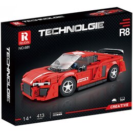 Klocki plastikowe REOBRIX Technologie Supersamochód R8 681