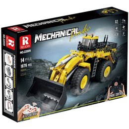 Klocki plastikowe REOBRIX Mechanical Koparko ładowarka Zdalne sterowanie 22009