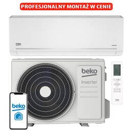 Klimatyzator Split, Pompa ciepła powietrze - powietrze BEKO BEEPGH 125/BEEPGH 126 3.5 kW z usługą montażu