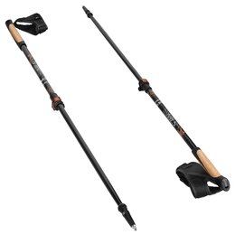 Kijki do nordic walking NILS NW8613 (93 - 125 cm) Czarno-złoty