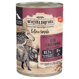 Karma dla psa WIEJSKA ZAGRODA Leśne smaki Dzik z wołowiną 400 g